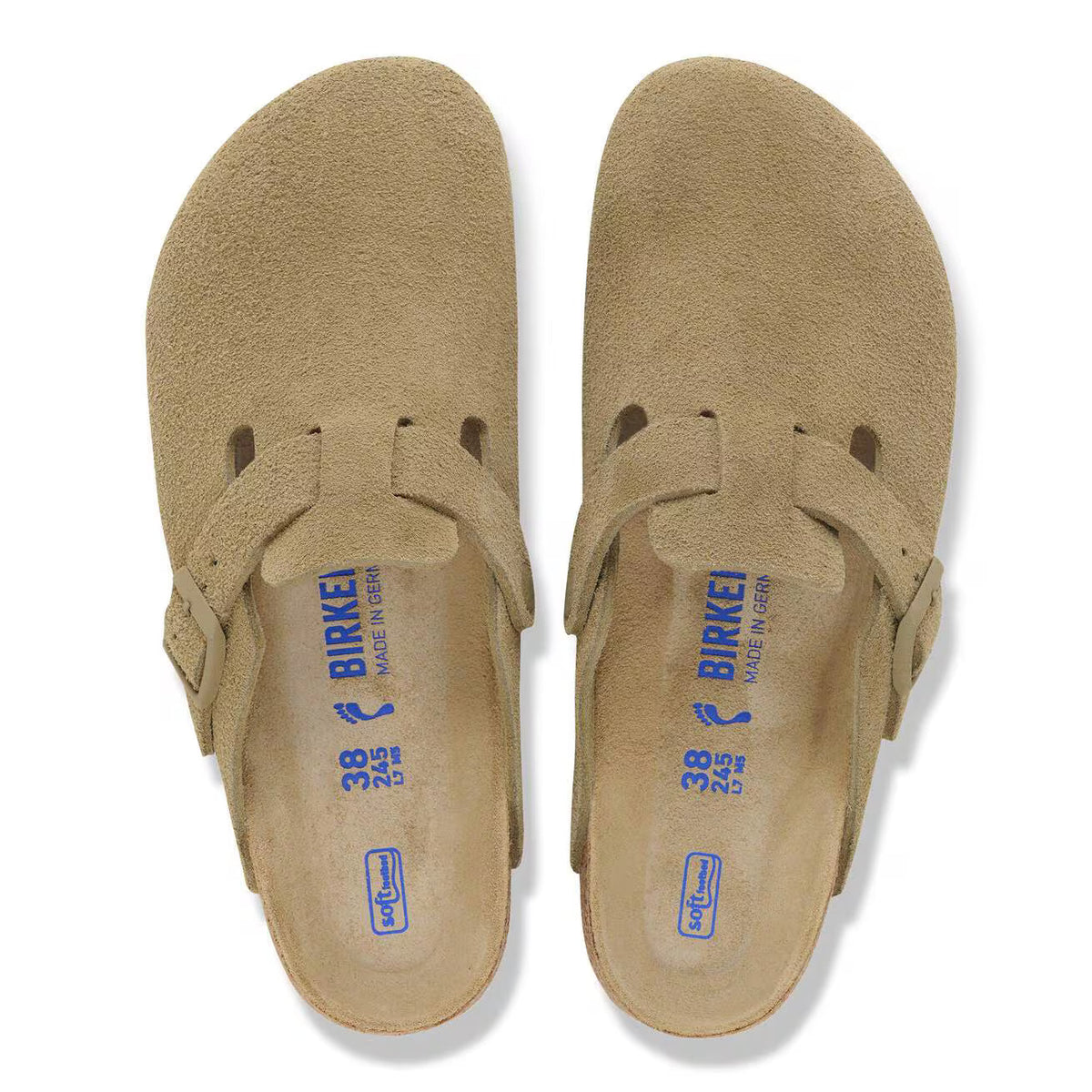 Birkenstock Boston clogs - Taupe Suede